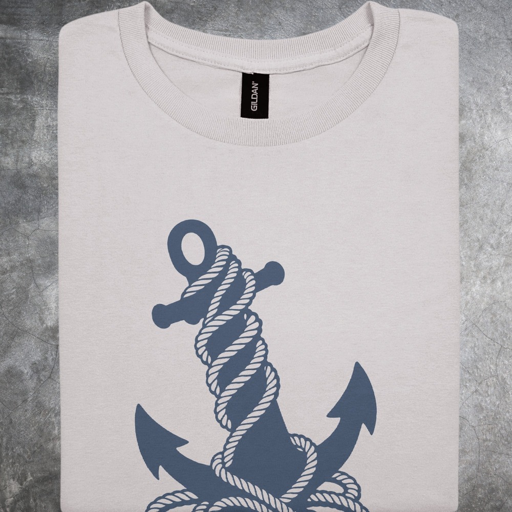 Nautical Anchor with Rope Graphic Tee